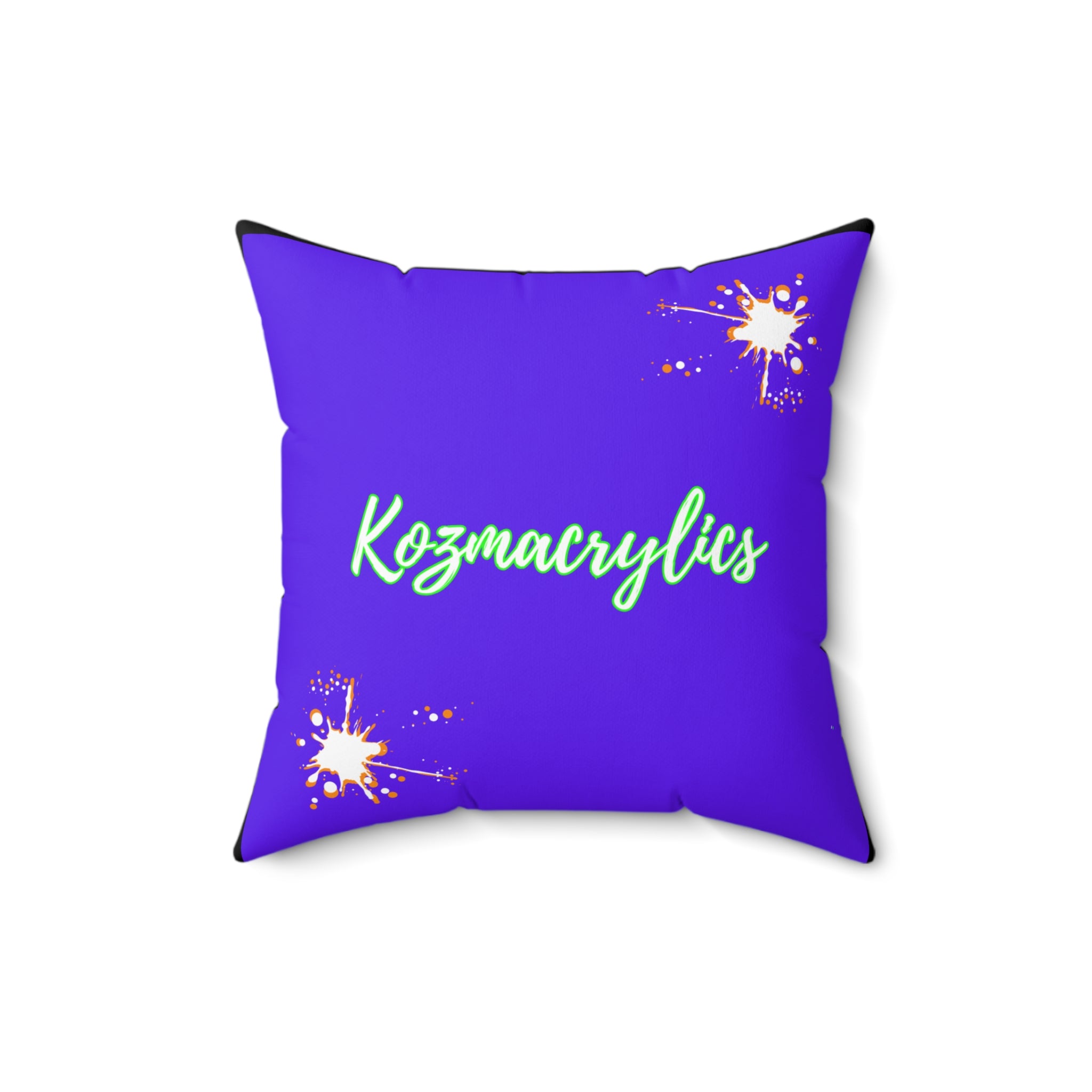 Purrp Smiilez Polyester Square Pillow