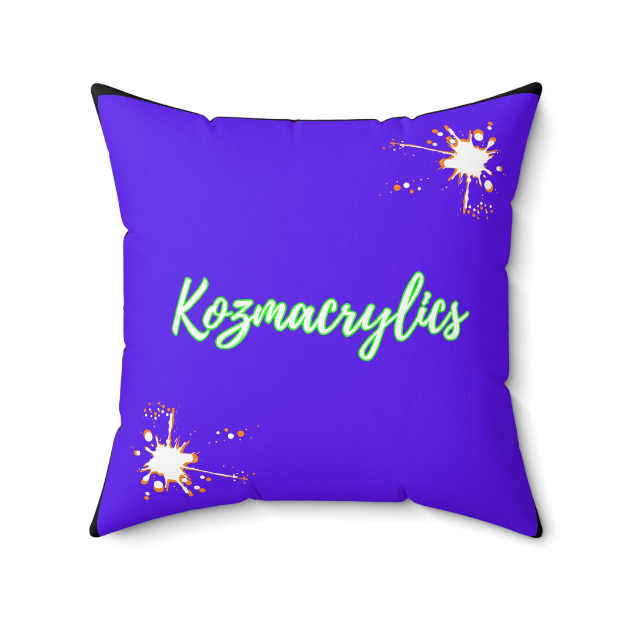 Purrp Smiilez Polyester Square Pillow