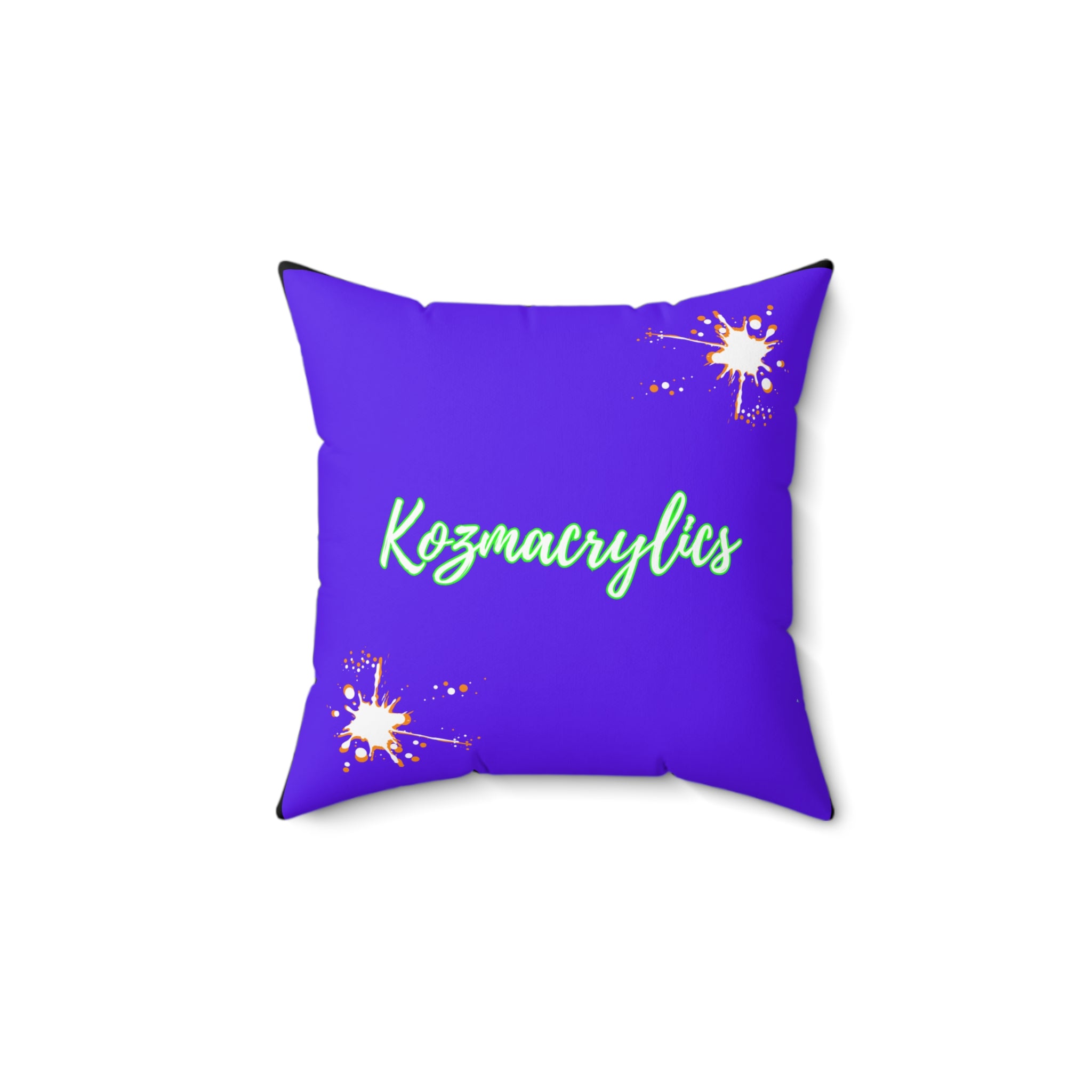 Purrp Smiilez Polyester Square Pillow