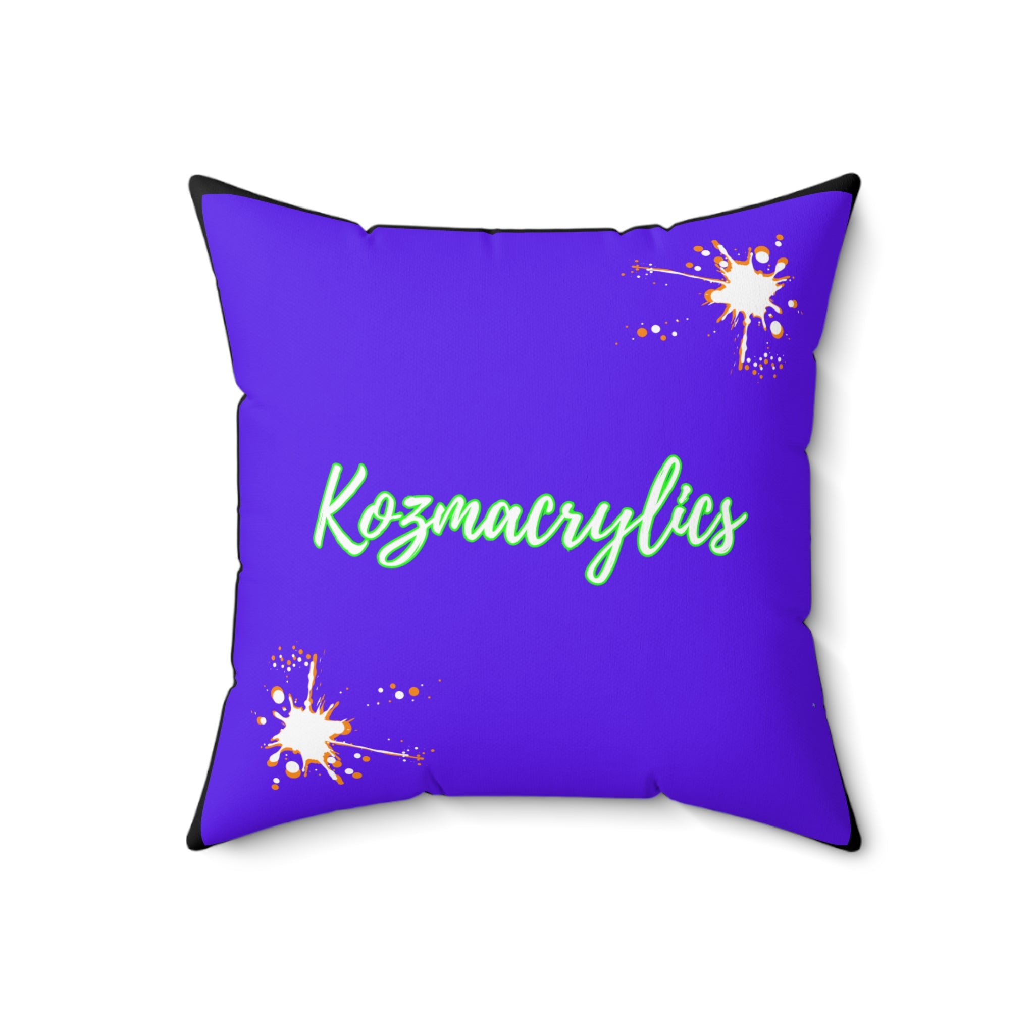 Purrp Smiilez Polyester Square Pillow