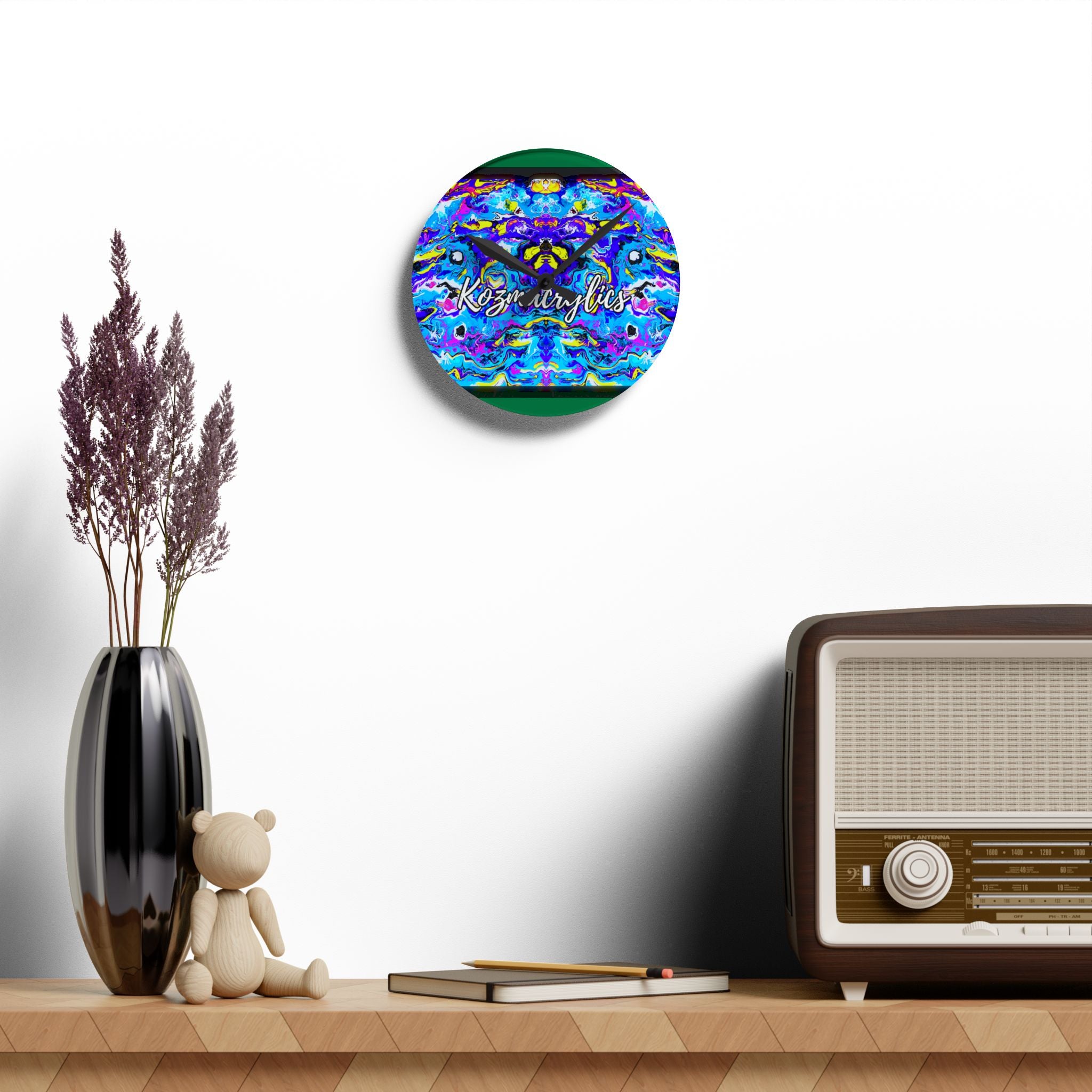 Eaztercrylics 8'' Acrylic Wall Clock – by Kozmacrylics